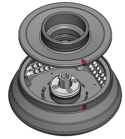 Fixný rotor 8x8 PCR strip pre centrifúgu LINA